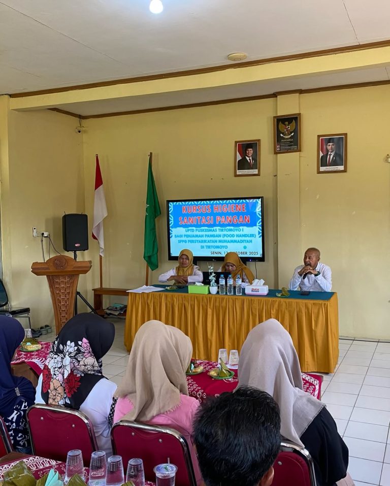 Kursus Higiene Sanitasi PanganUPTD Puskesmas Tirtomoyo 1Bagi Penjamah Pangan (food handler)SPPG