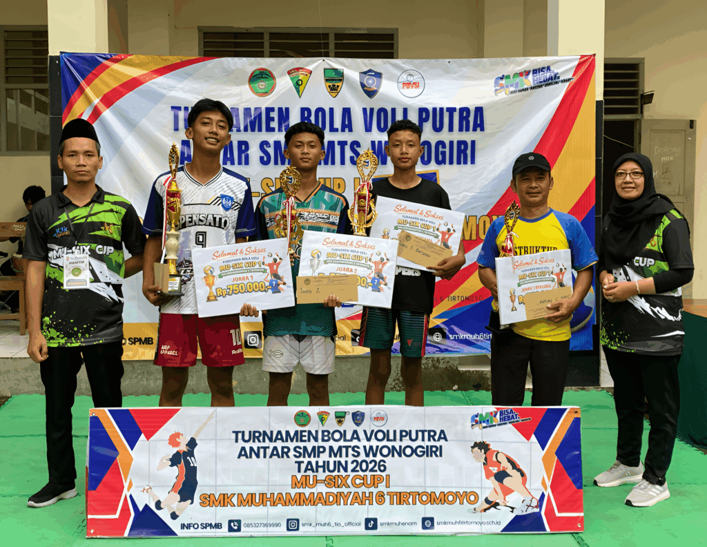 Turnamen Bola Voli Putra Antar SMP MTS Wonogiri MU-SIX CUP 1 2026