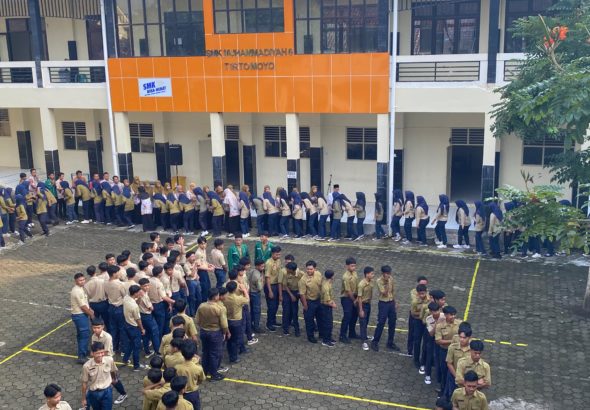 Apel Pagi dan Halal Bihalal 1447 H SMK Muhammadiyah 6 Tirtomoyo Sabtu, 28 Maret 2026